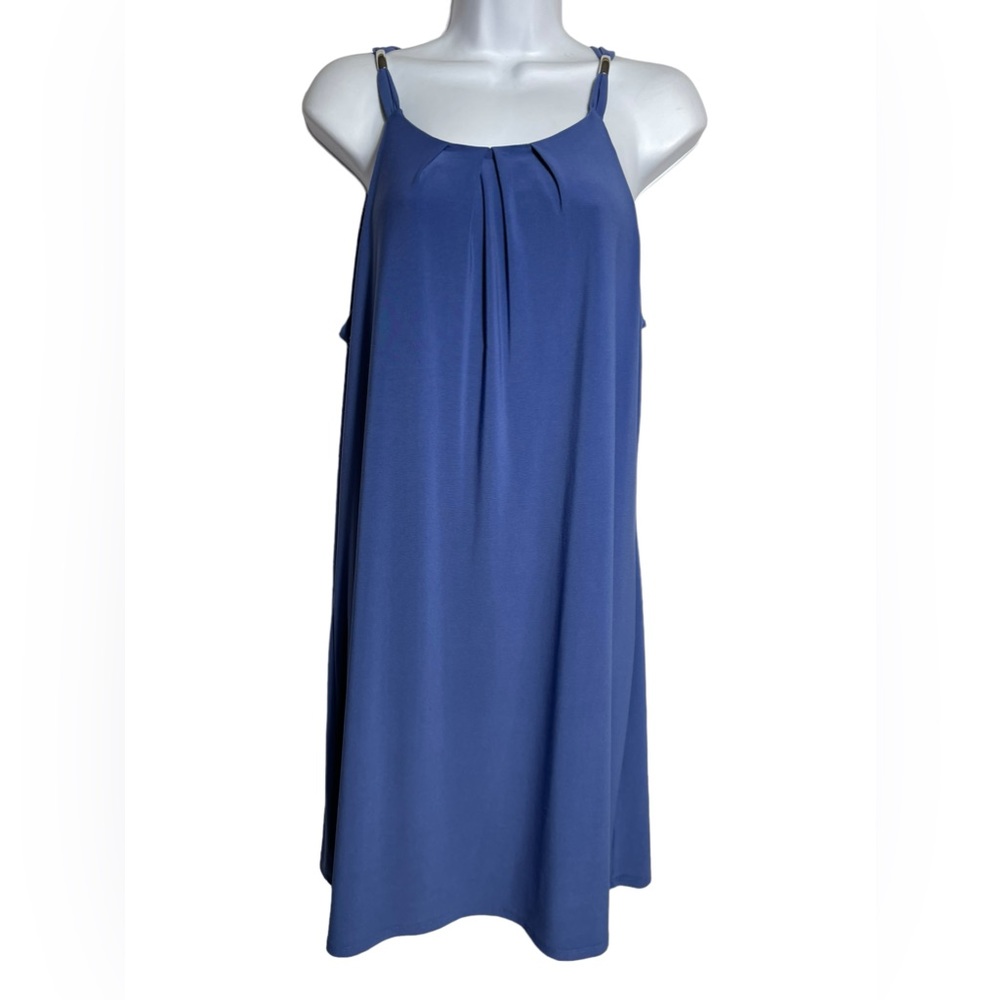 White House Black Market dress size large blue-violet purple dress PERFECT 💙